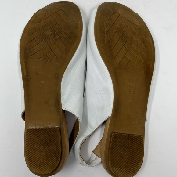 Bueno Keely sling back flat White Leather Sandals EU38 - Picture 10 of 11